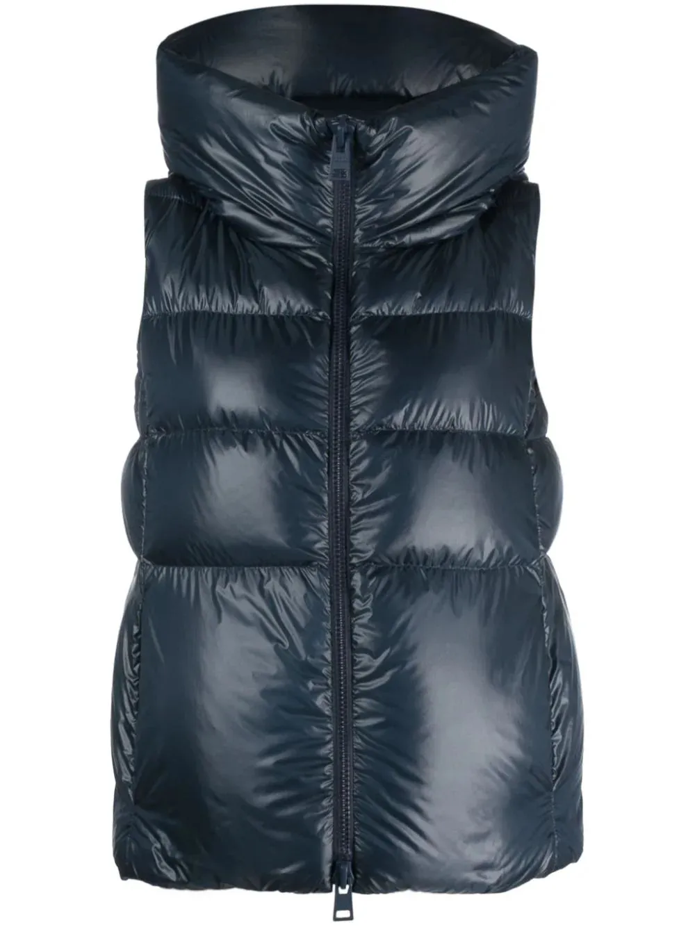 Blue Padded Hooded Vest