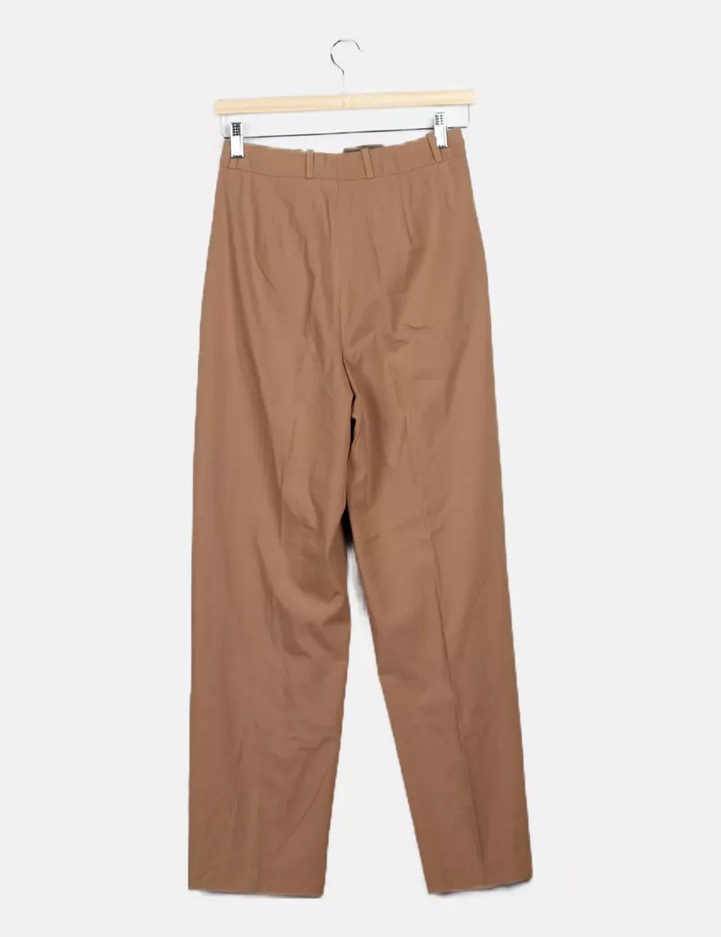 Mango camel basic pants